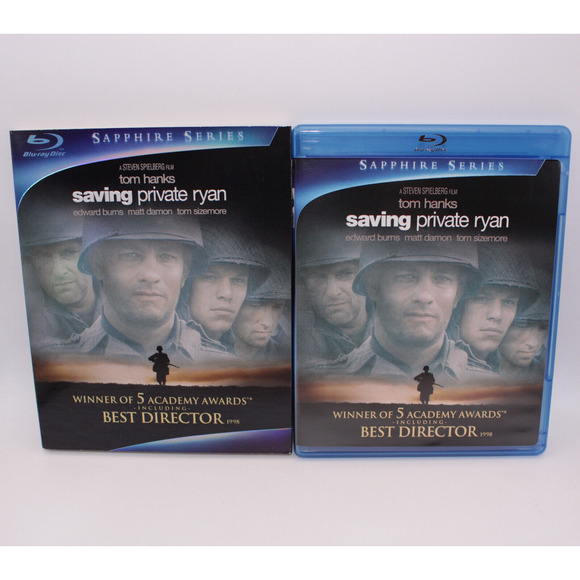 Saving Private Ryan (Blu-ray, 2-Disc Set) Sapphire Series with Slipcover - Picture 1 of 14
